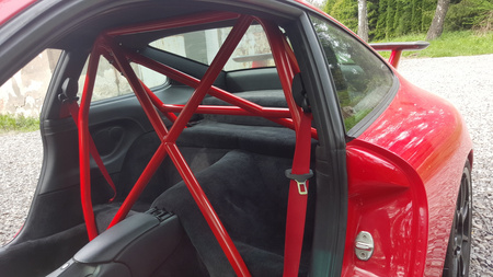 Bolt-in Half Roll Cage Porsche 996 997 White