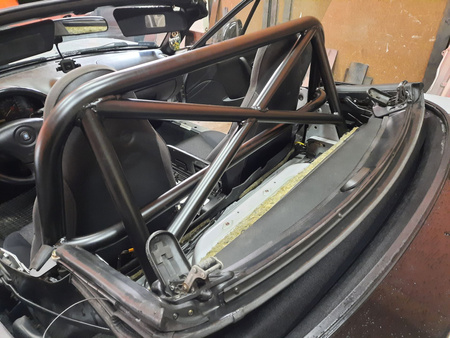 Rollbar skręcana pół klatka Mazda MX5 NA NB Miata Black