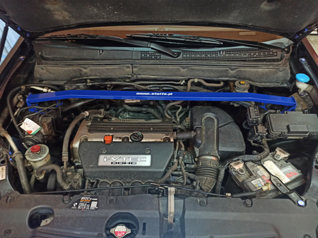 Front upper strut bar Honda CR-V 2 II Black