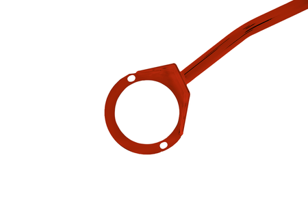 Front upper strut bar VW Golf 2 Red