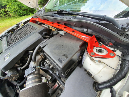 Front upper strut bar Mazda 3 MPS BL White