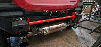 Rear behind bumper strut bar Toyota GR Yaris GR Four Red