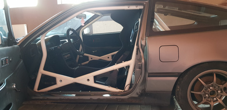 Bolt-in Roll Cage Honda CRX ED9 EE8 Red