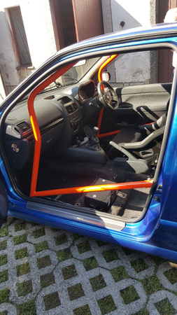 Bolt-in Roll Cage Renault Clio 2 Sport RS White