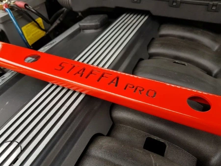 Rozpórka BMW 3 E46 Coupe Compact PRO przednia górna Black