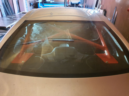 Bolt-in Half Roll Cage Nissan GT-R White