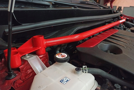 Front upper strut bar Toyota GR Yaris GR Four Red