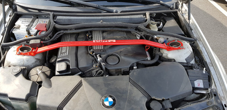 Front upper strut bar BMW 3 E46 Coupe Compact RS Red