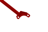 Rear upper strut bar Hyundai Coupe 1 Red