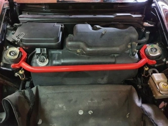 Front upper strut bar Porsche 911 964 933 Turbo Red