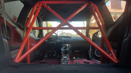 Bolt-in Half Roll Cage Honda Civic VIII White
