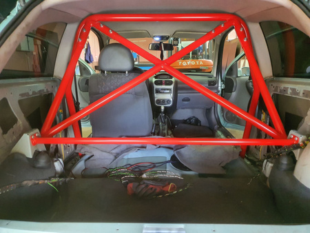 Bolt-in Half Roll Cage Opel Corsa C Red