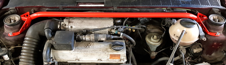 Front upper strut bar VW Golf 3 White