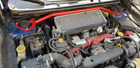 Front upper strut bar Subaru Impreza IV 2015+ Red