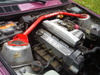 Front upper strut bar BMW 3 E30 Red