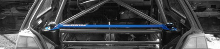 Rear upper strut bar VW Golf 2 Black