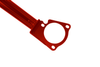 Front upper strut bar BMW 3 E46 Sedan Touring RS Red