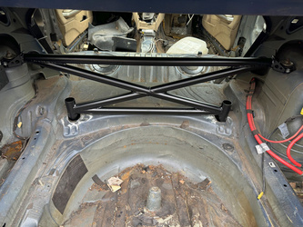 Xbrace strut bar BMW 3 E46 Coupe Black