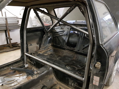 Rollbar skręcana pół klatka BMW 3 E30 Red