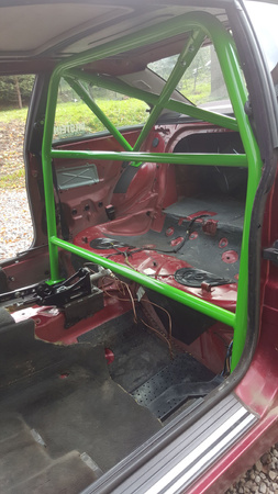 Rollbar skręcana pół klatka BMW 3 E46 coupe Red