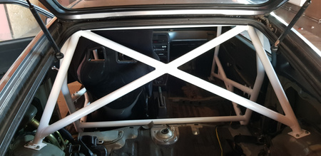 Bolt-in Roll Cage Honda CRX ED9 EE8 White