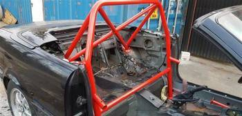 Bolt-in Half Roll Cage BMW 3 E36 Cabrio Black