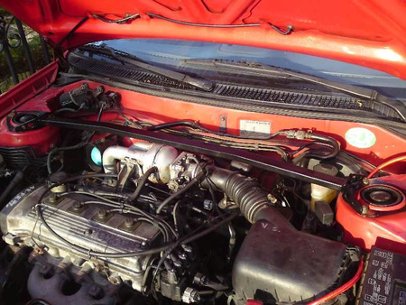 Front upper strut bar Toyota Corolla E11 White