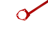Front upper strut bar Toyota Celica 7 Red