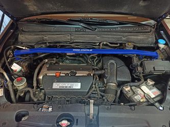 Front upper strut bar Honda CR-V 2 II White