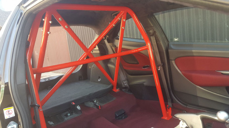 Bolt-in Half Roll Cage Honda Civic VIII Red
