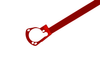 Front upper strut bar BMW 5 E39 Red
