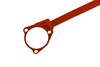 Front upper strut bar Toyota Celica 6 Red