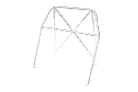 Bolt-in Half Roll Cage Renault Clio 3 Sport White