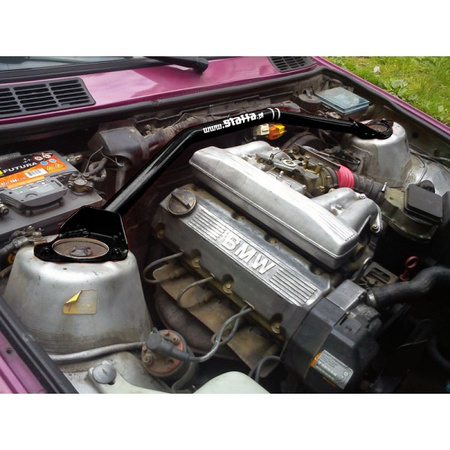 Front upper strut bar BMW 3 E30 Black
