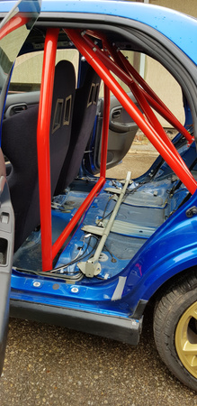 Bolt-in Half Roll Cage Honda Civic V HB Red