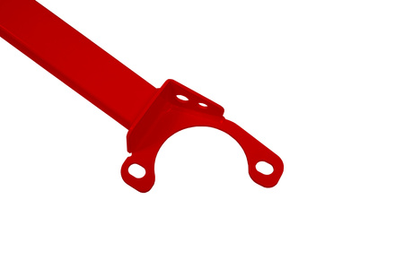 Rear upper strut bar Honda Prelude IV 4 Red