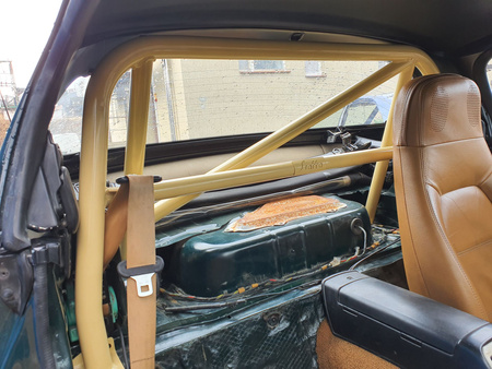 Bolt-in Half Roll Cage Mazda MX5 NA NB Miata Black