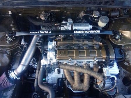 Front upper strut bar Honda Prelude III 3 Red