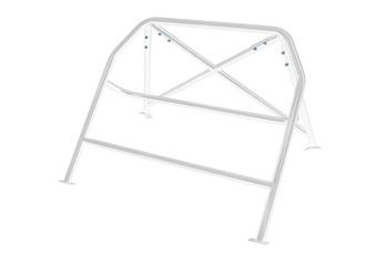 Rollbar skręcana pół klatka BMW 3 E46 Coupe Sedan Touring White