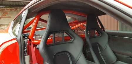 Rollbar skręcana pół klatka Porsche Cayman 718 White